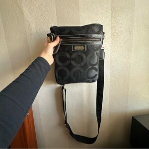 Coach Signature Black Messenger Bag